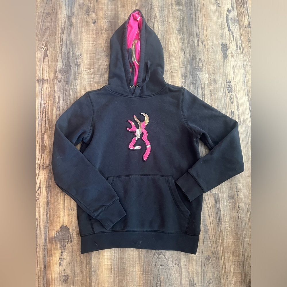 Browning Black and Pink Hoodie